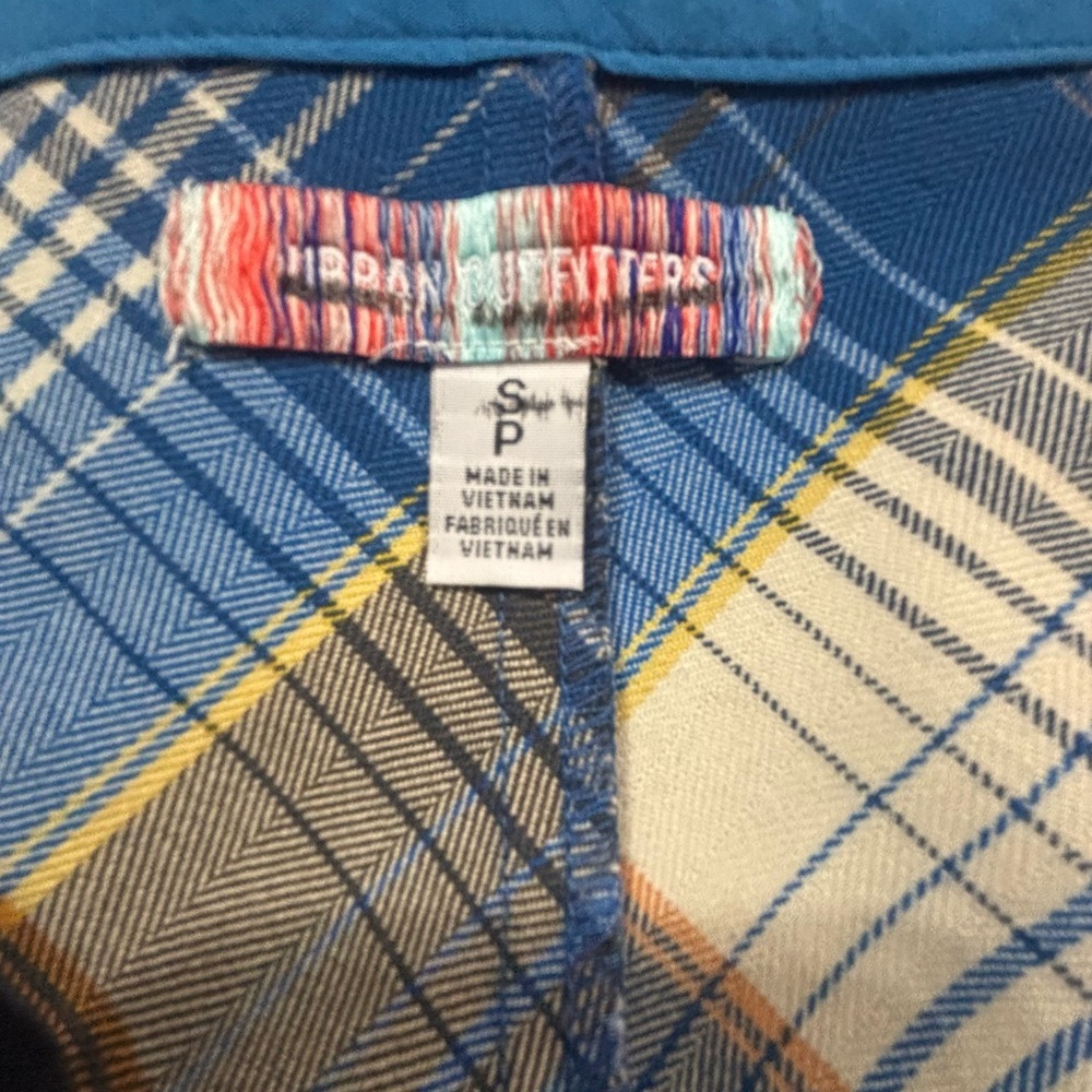Urban Outfitters Janelle Plaid Midi Skirt Grunge Preppy Academia Slit Size S - Picture 8 of 9